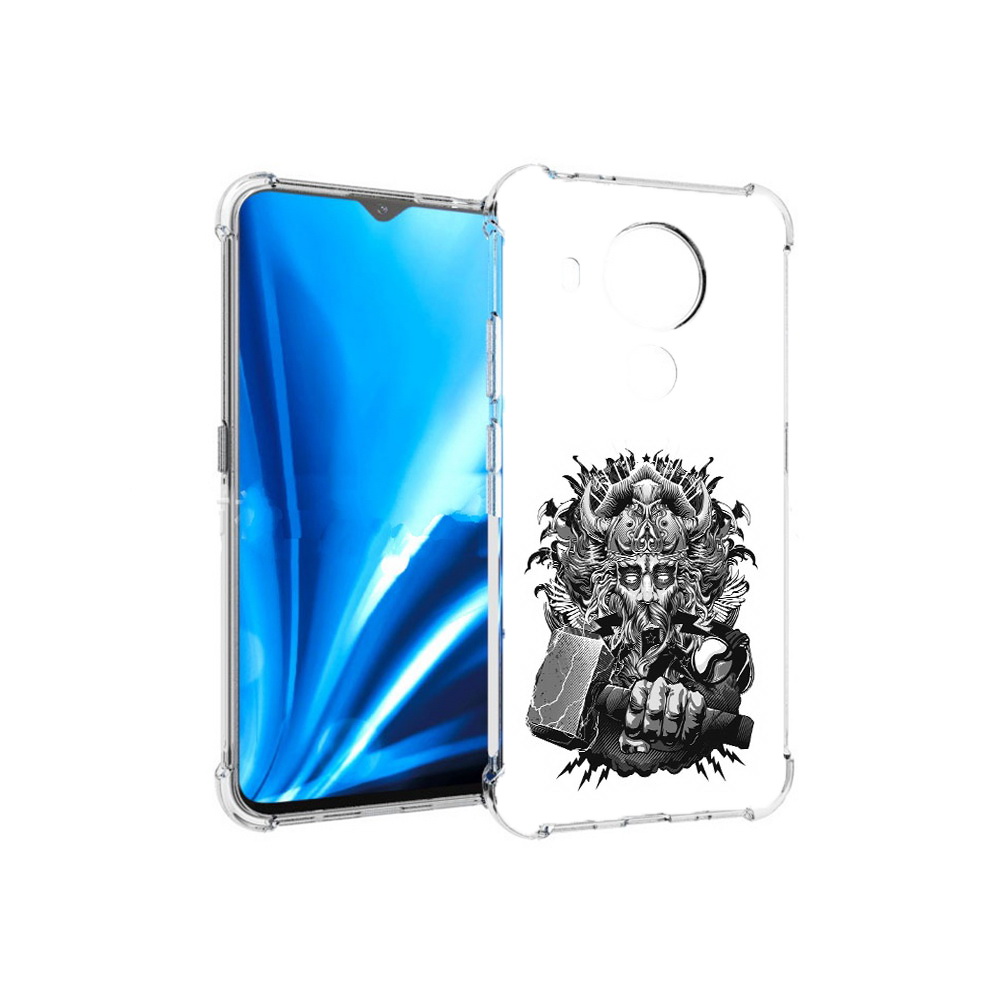 

Чехол MyPads Tocco для Nokia 5.4 злой тор (PT156621.100.363), Прозрачный, Tocco