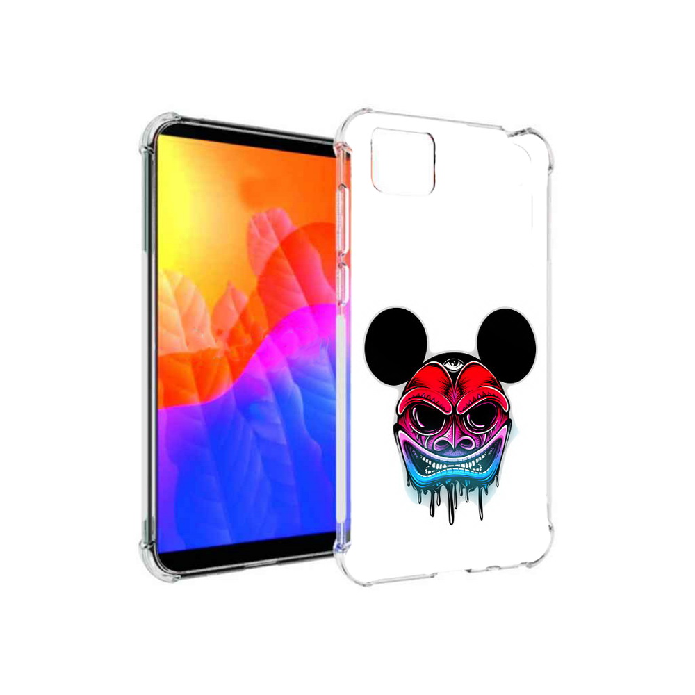 

Чехол MyPads микки в маске для Honor 9S (DUA-LX9), Прозрачный, Tocco