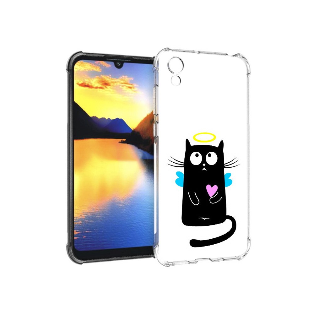 

Чехол MyPads Tocco для Huawei Y5 Кот ангелок, Прозрачный, Tocco