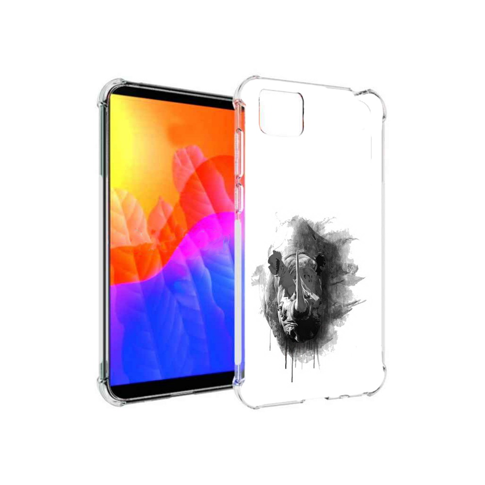 

Чехол MyPads носорог для Honor 9S (DUA-LX9), Прозрачный, Tocco