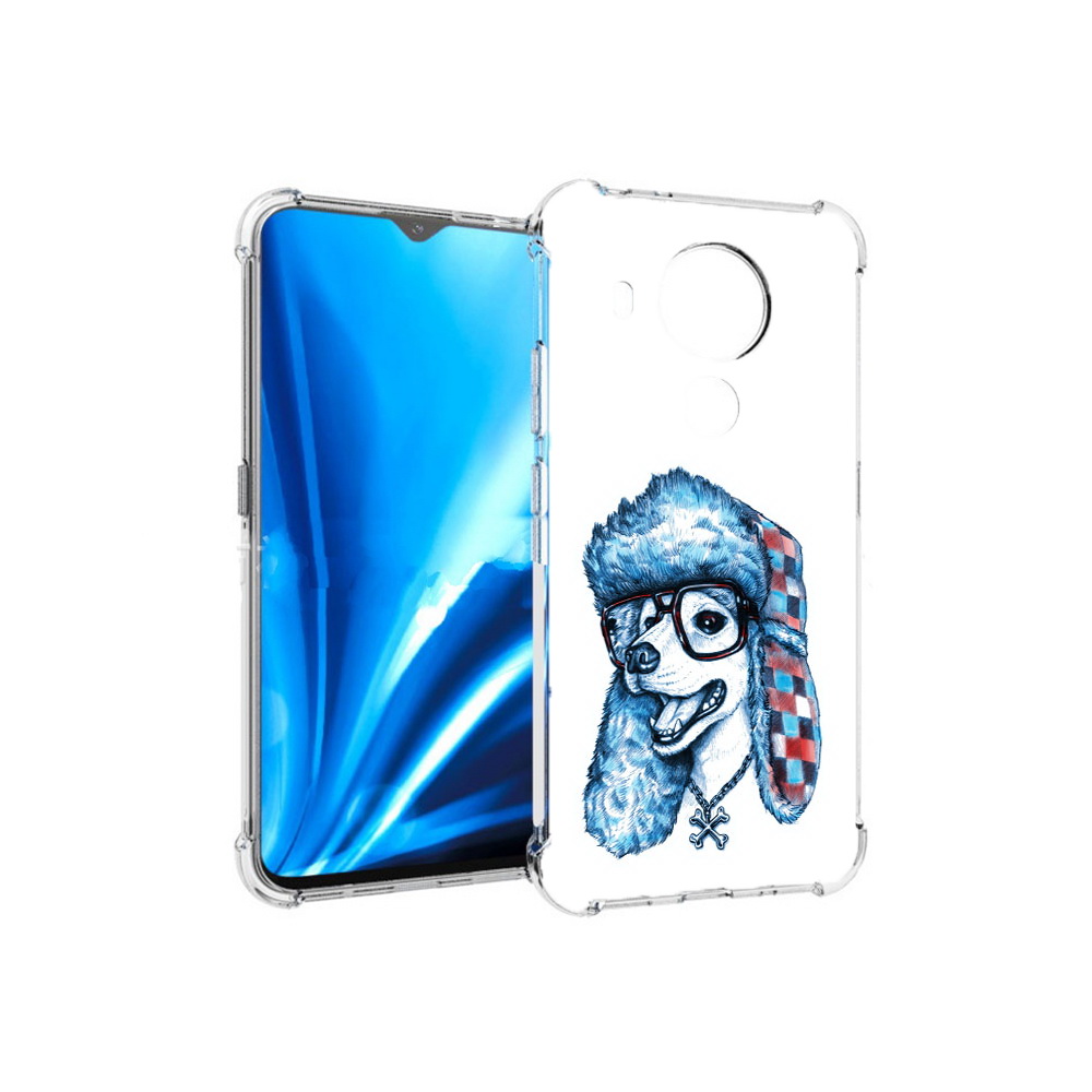 

Чехол MyPads Tocco для Nokia 5.4 зимний пес (PT156621.100.362), Прозрачный, Tocco