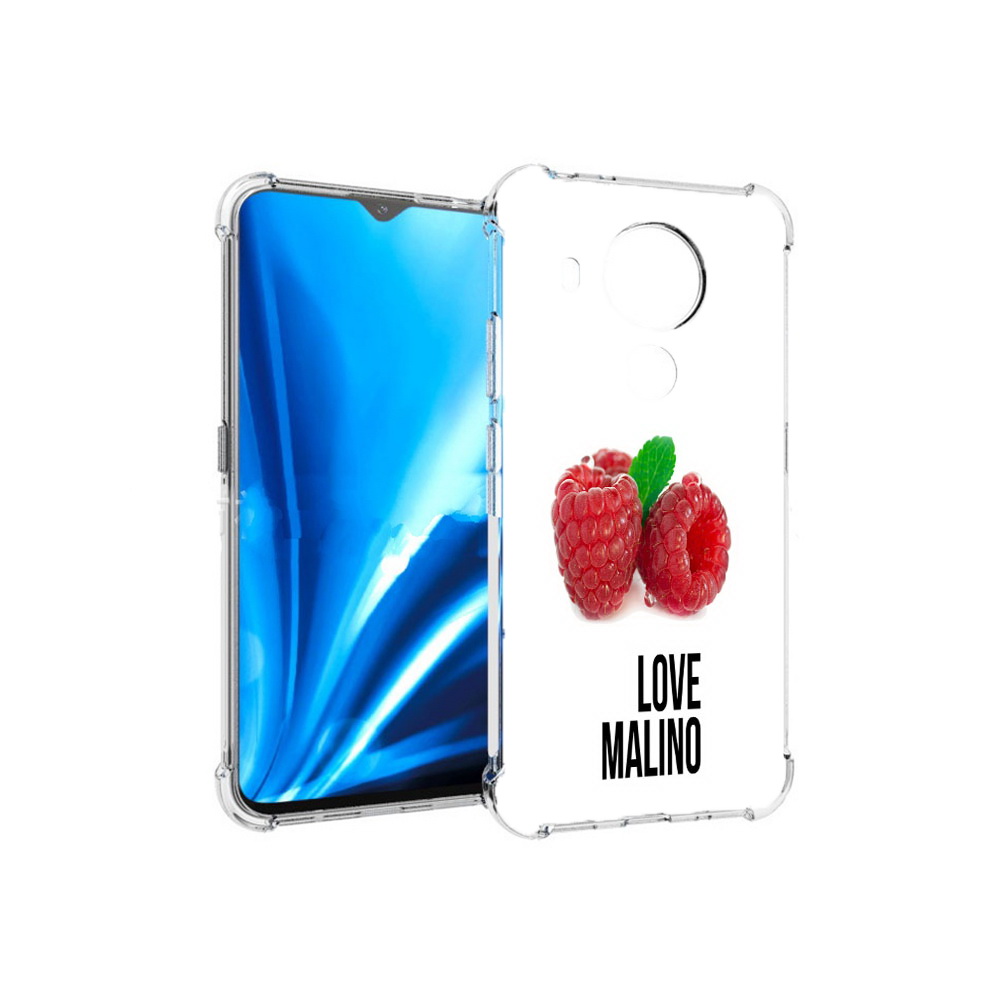 

Чехол MyPads Tocco для Nokia 5.4 Бренд лове малино (PT156621.100.36), Прозрачный, Tocco