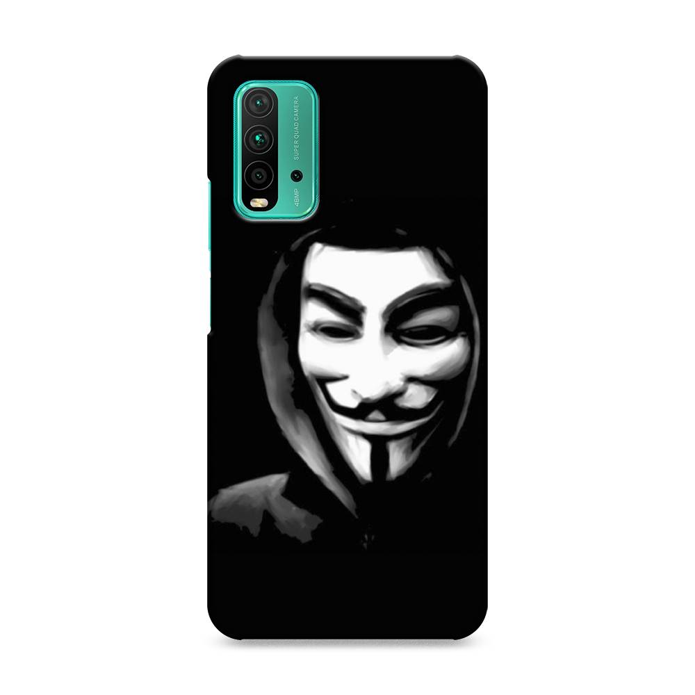 

Пластиковый чехол "Анонимус" на Xiaomi Redmi 9T, 39820-4