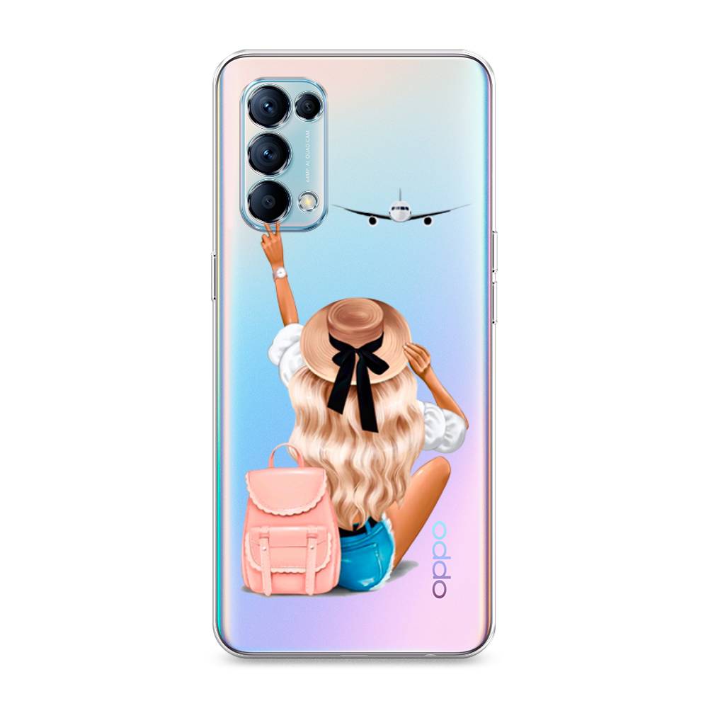 

Чехол Awog на Oppo Reno 5 "Автостопом самолетом", Разноцветный, 255250-7
