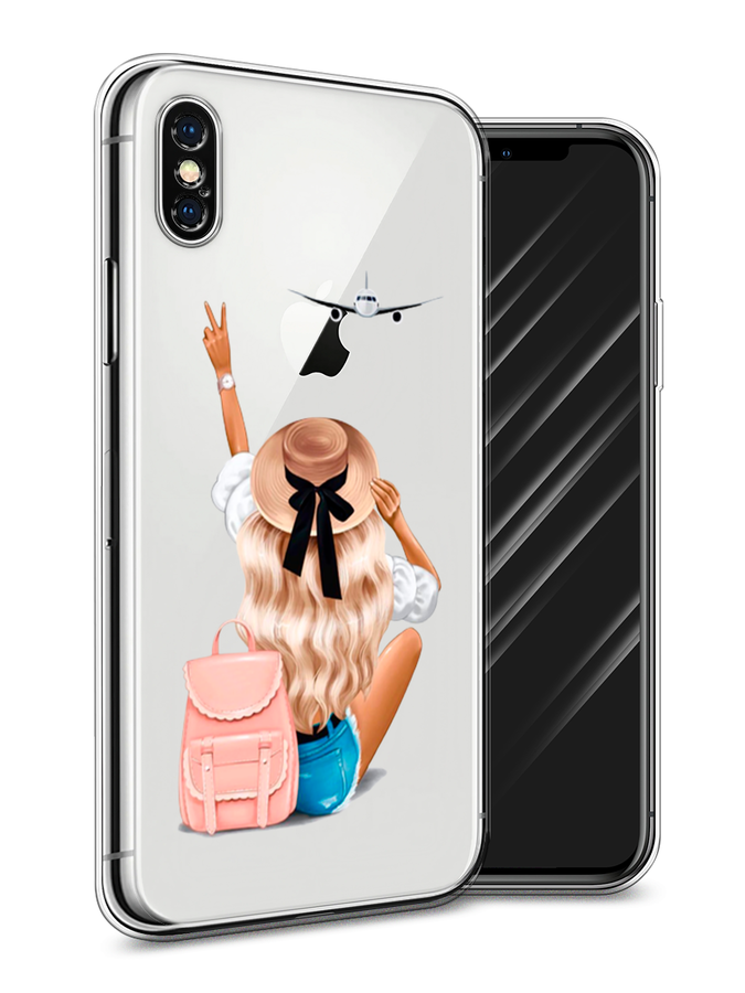 

Чехол Awog на Apple iPhone XS Max (10S Max)/Айфон XS Max (10S Max) "Автостопом самолетом", Разноцветный, 11950-7