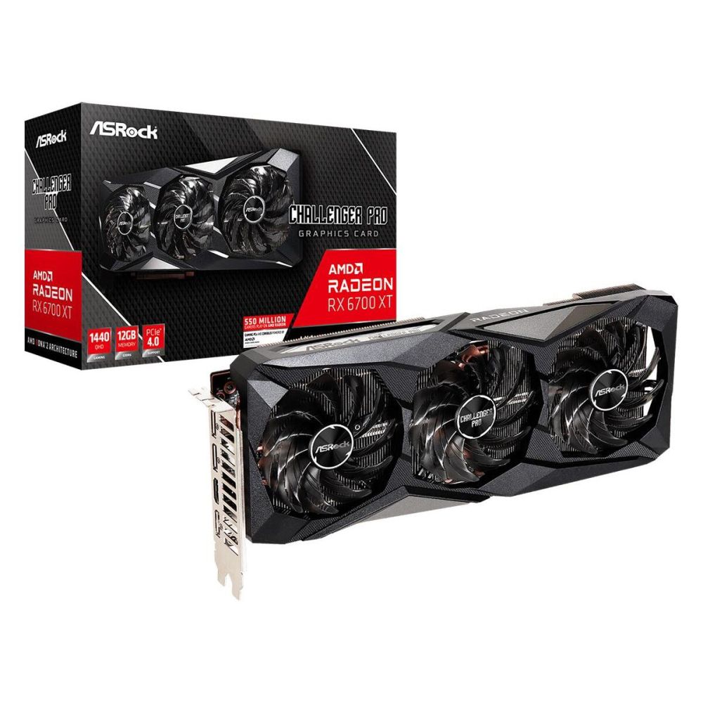 

Видеокарта ASRock RX6700XT Challenger Pro 12GB, Radeon RX 6700 XT Challenger Pro