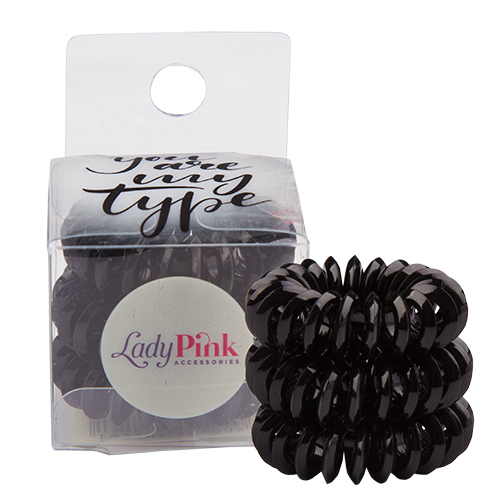

Набор резинок LADY PINK Basic Slinky box 3 шт., Черный, SLINKY