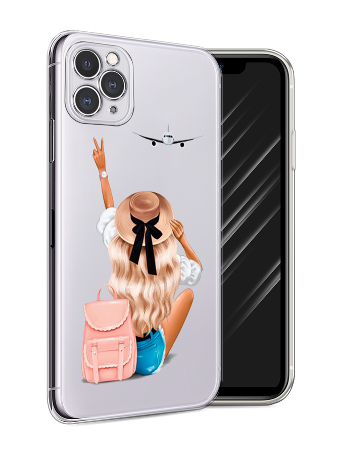 

Чехол Awog на Apple iPhone 11 Pro Max / Айфон 11 Pro Max "Автостопом самолетом", Разноцветный, 12250-7