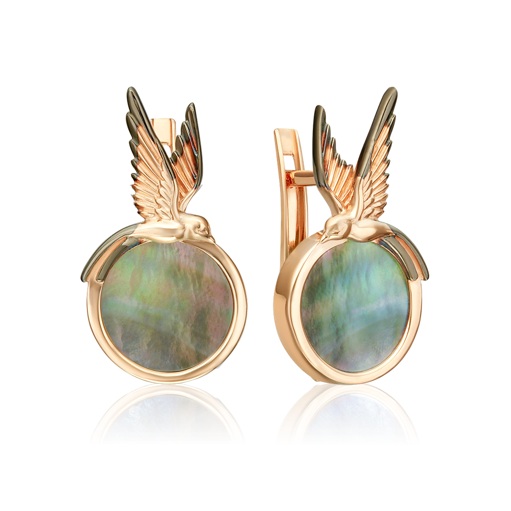 

Серьги из золота PLATINA jewelry 02-5463-00-746-1110, перламутр, 02-5463-00-746-1110