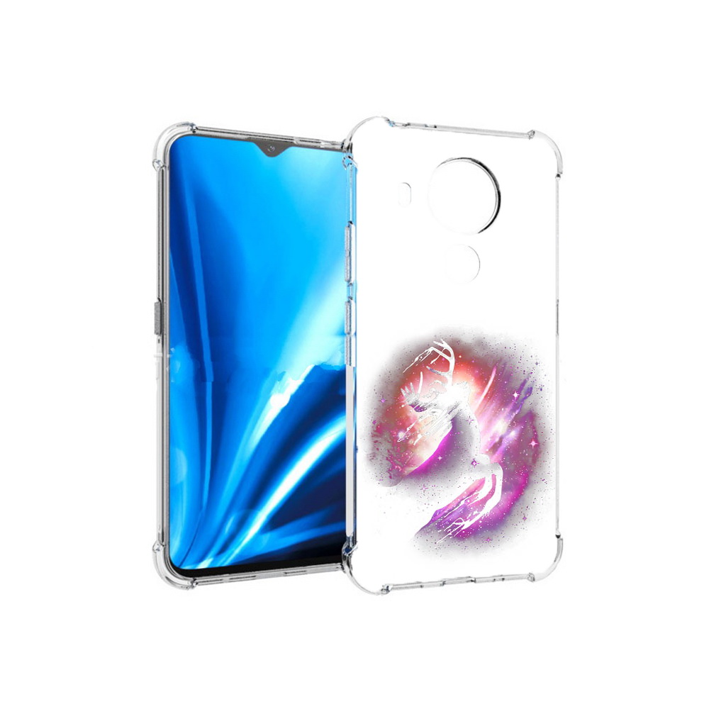 

Чехол MyPads Tocco для Nokia 5.4 звездный олень (PT156621.100.354), Прозрачный, Tocco