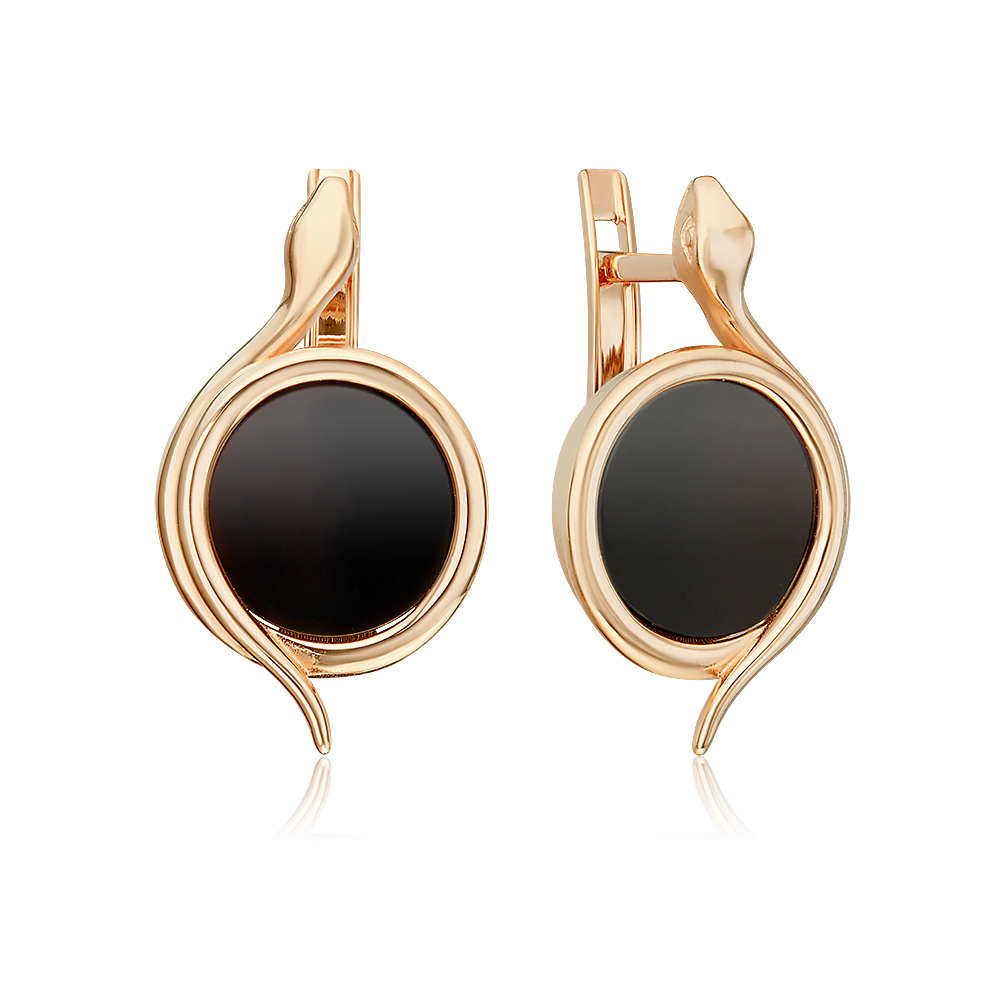 

Серьги из золота PLATINA jewelry 02-5459-00-281-1110, оникс, 02-5459-00-281-1110
