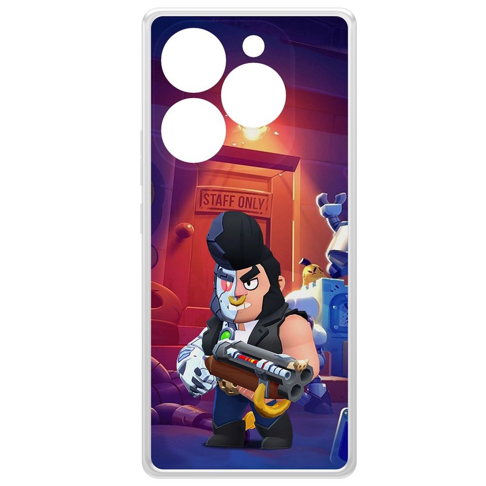 

Чехол-накладка Krutoff Clear Case Brawl Stars-Б-800 для ITEL S23+, Прозрачный