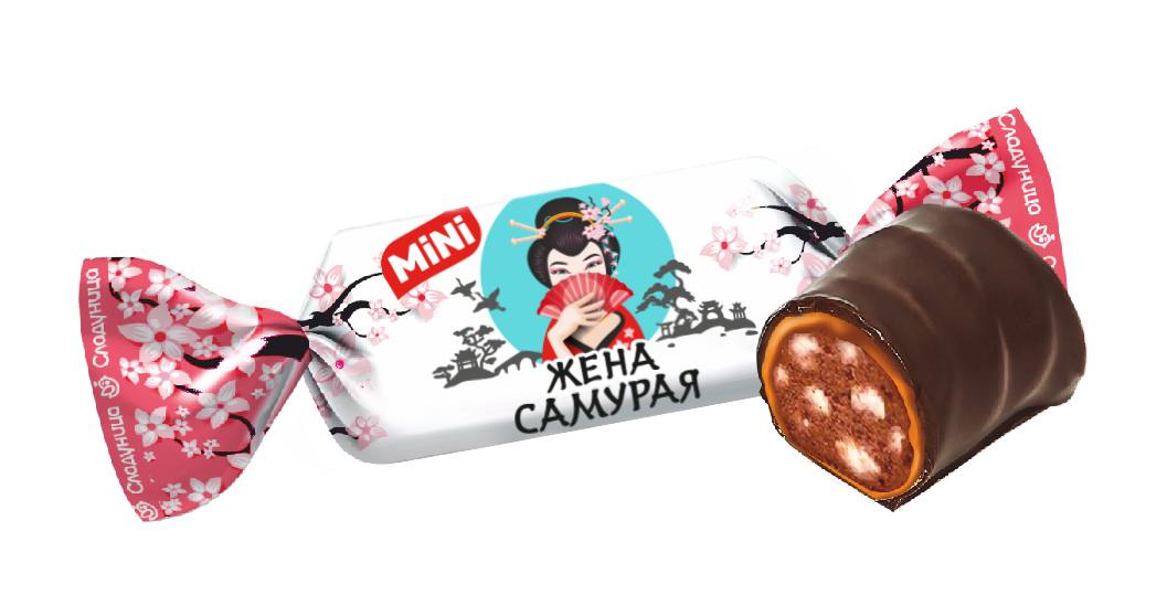 Конфеты Сладуница Жена самурая mini пралине с хрустящими шариками, 1 кг