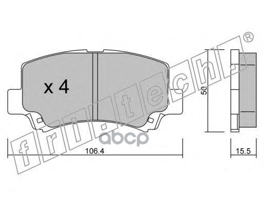 Колодки Тормозные Suzuki Wagon Передние Fri.Tech 434.0 Sale fri.tech. 4340