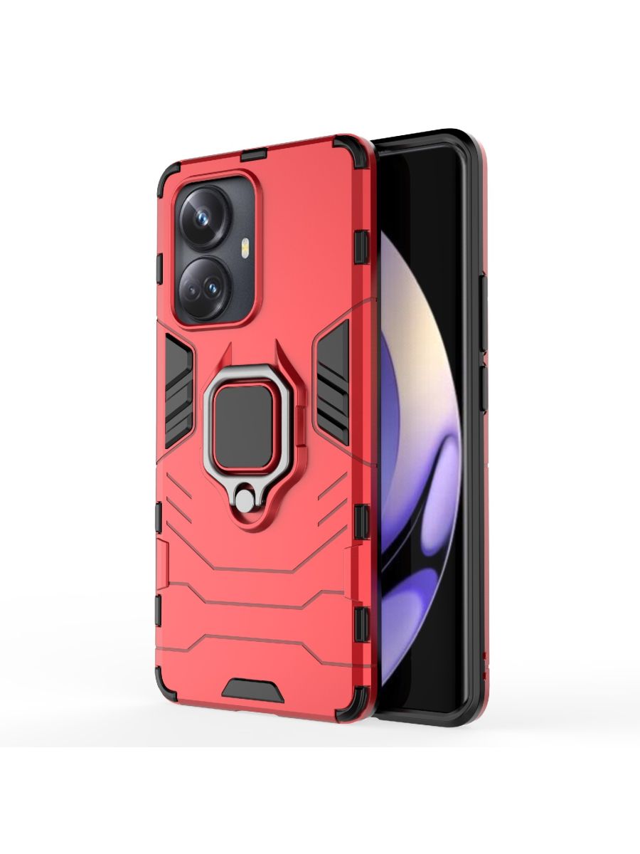 

Чехол Ring для смартфона Realme 10 Pro+/ 10 Pro plus красный