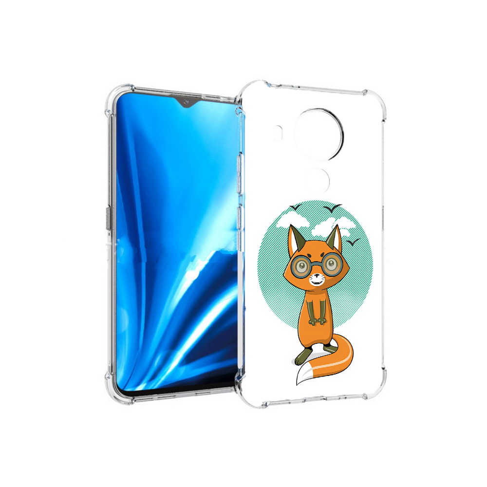 

Чехол MyPads Tocco для Nokia 5.4 задумчивая лиса (PT156621.100.348), Прозрачный, Tocco