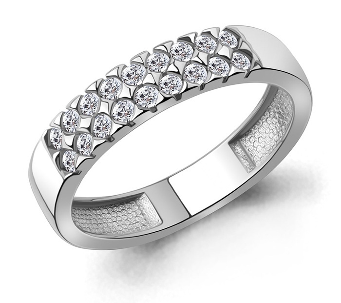 

Кольцо из серебра р.  Kari Jewelry 230834, фианит, 230834