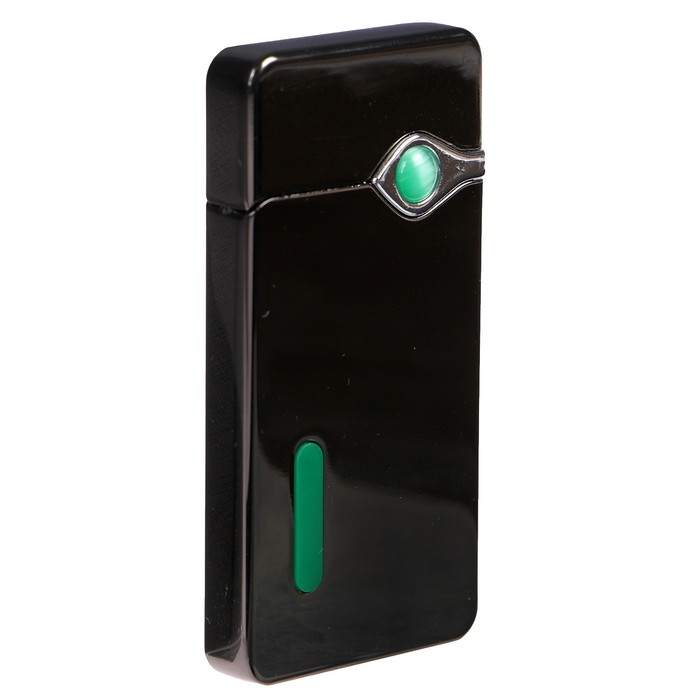 

Зажигалка электронная, USB с индикатором, спираль, стальная, 7.5 х 12 см, Черный