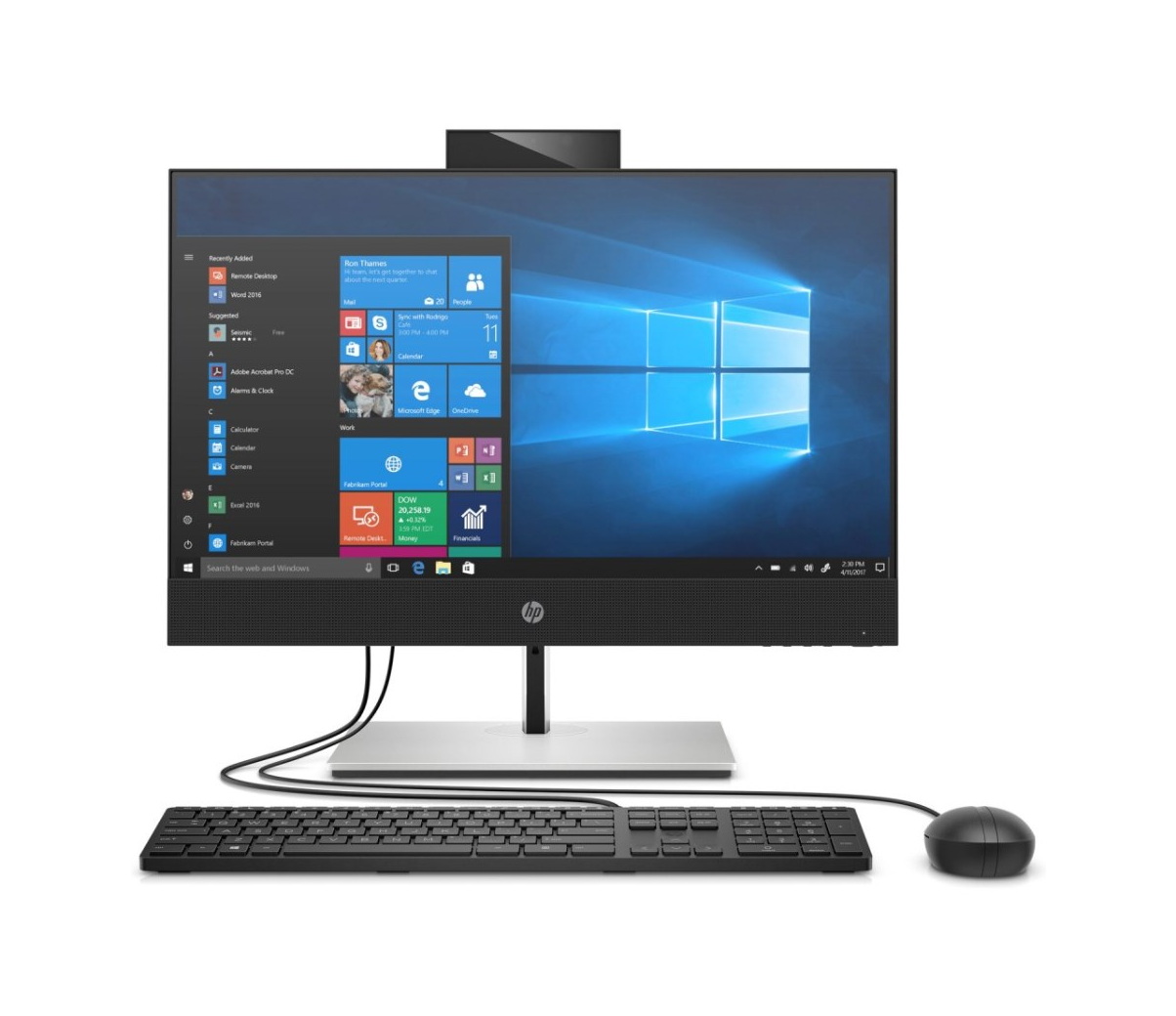 фото Моноблок hp proone 440 g6 black (44f09es)