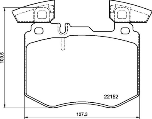 

Колодки тормозные дисковые передние для Mercedes GLC (X253) (15-) TRIALLI PF4400