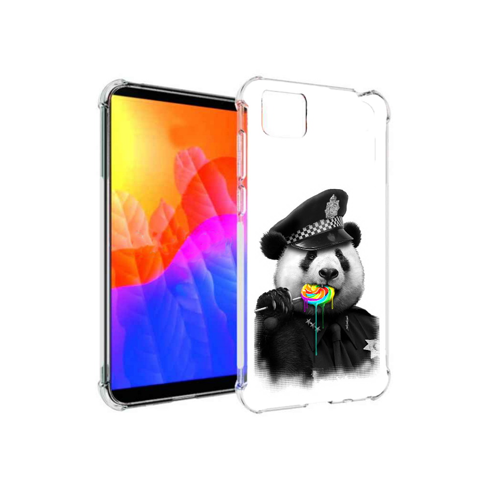 

Чехол MyPads Панда полиция для Honor 9S (DUA-LX9), Прозрачный, Tocco
