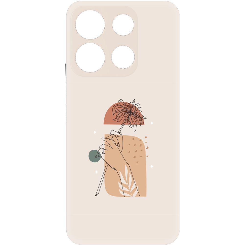 

Чехол-накладка Krutoff Soft Case Романтика для Itel A60s черный