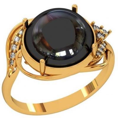 

Кольцо из серебра с фианитом р. 19 ПРИВОЛЖСКИЙ ЮВЕЛИР 252088-FA11GM, 252088-FA11GM