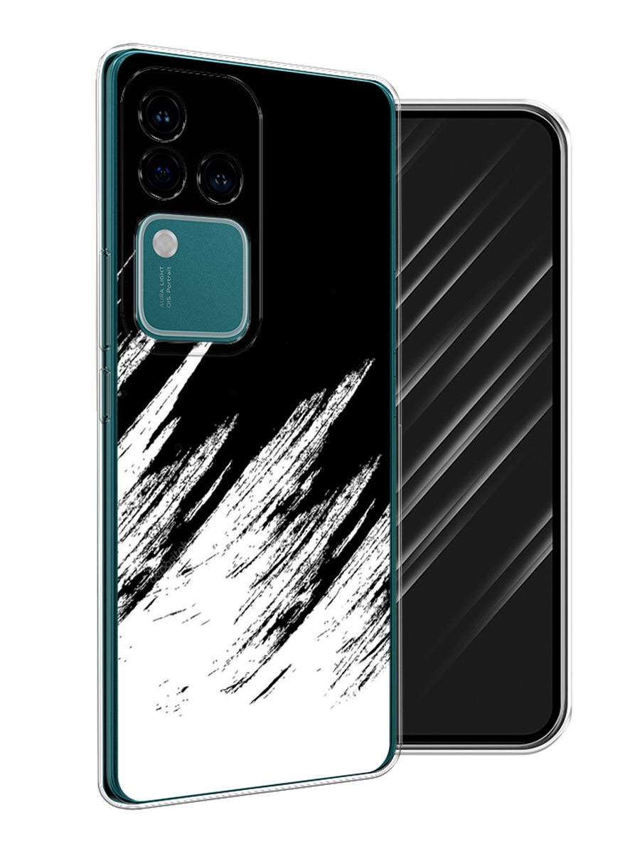 

Чехол Awog на Vivo V30 Pro/S18 Pro "Черно белые брызги", Черный;белый;бежевый, 269950-1