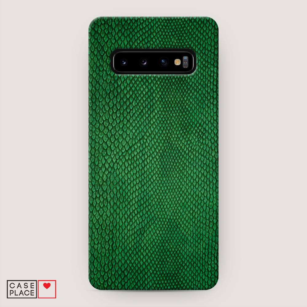 

Пластиковый чехол "Изумрудная змея" на Samsung Galaxy S10 +, 27120-2