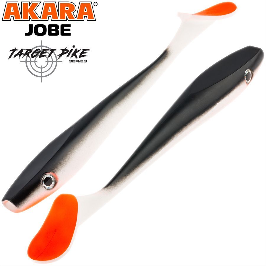 

Силиконовая приманка Akara Jobe Target Pike Big Bait J230-K8-F1 1 шт, Jobe Target Pike Big Bait