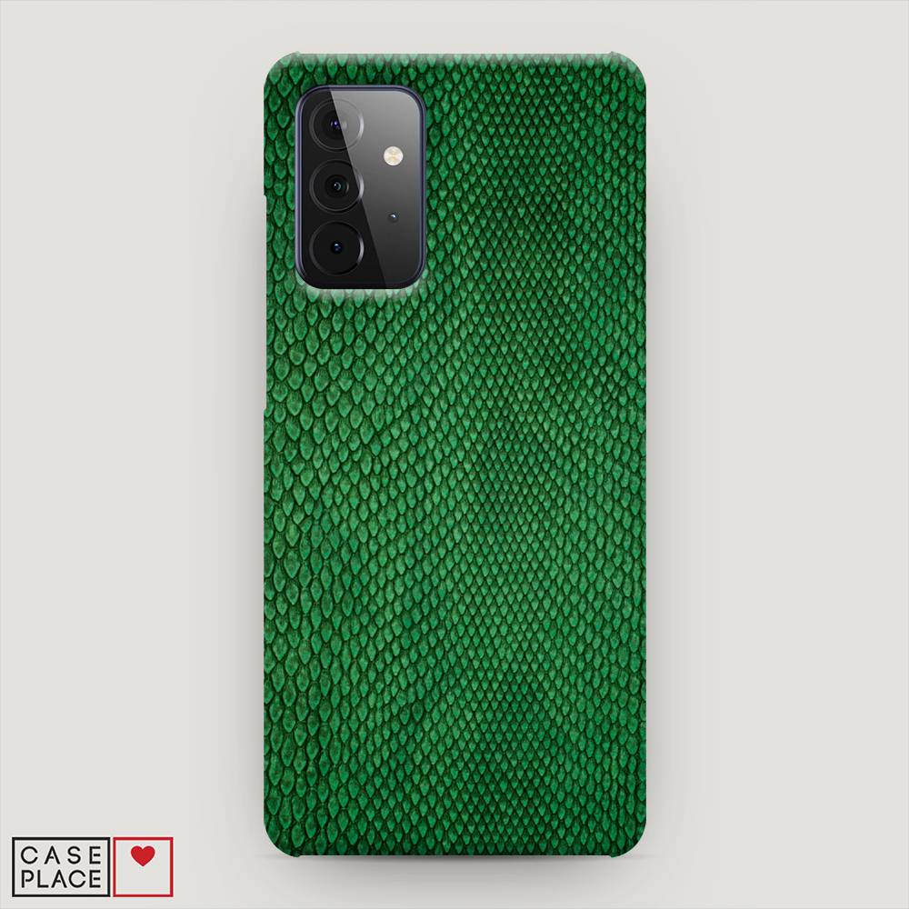 

Пластиковый чехол "Изумрудная змея" на Samsung Galaxy A72, 2101920-2