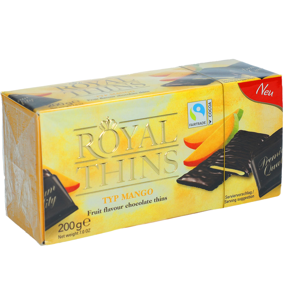 

Шоколад Royal Thins Mango с начинкой Манго 200 г