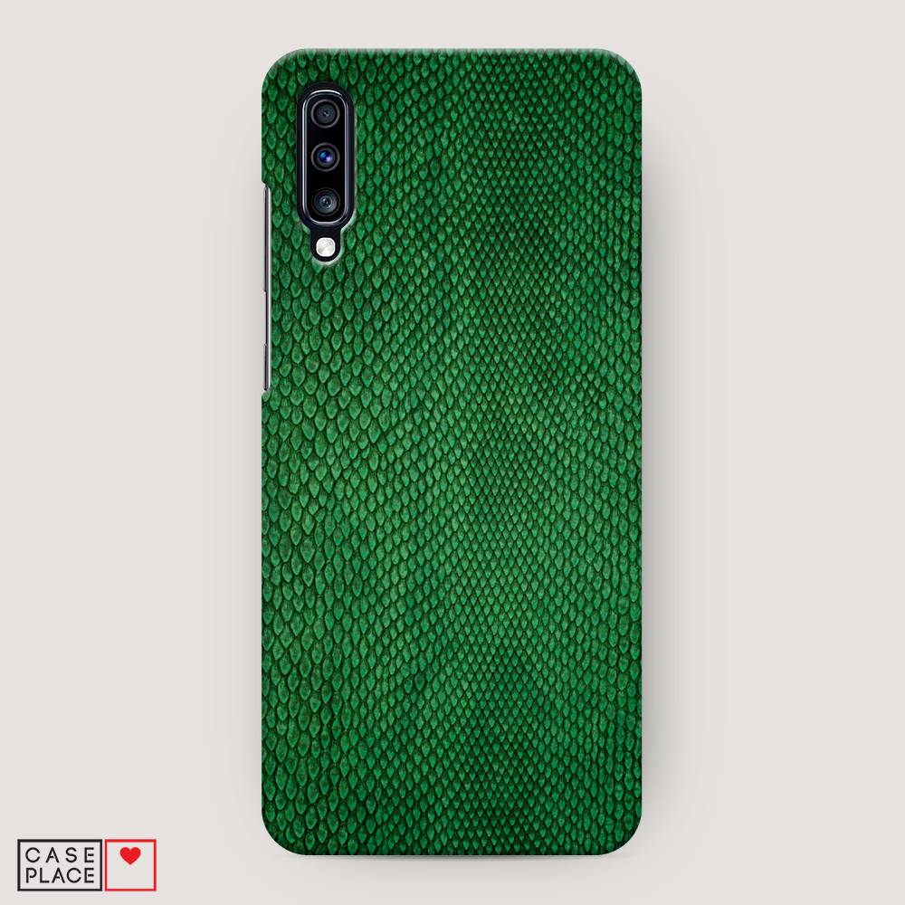 

Пластиковый чехол "Изумрудная змея" на Samsung Galaxy A70, 28120-2