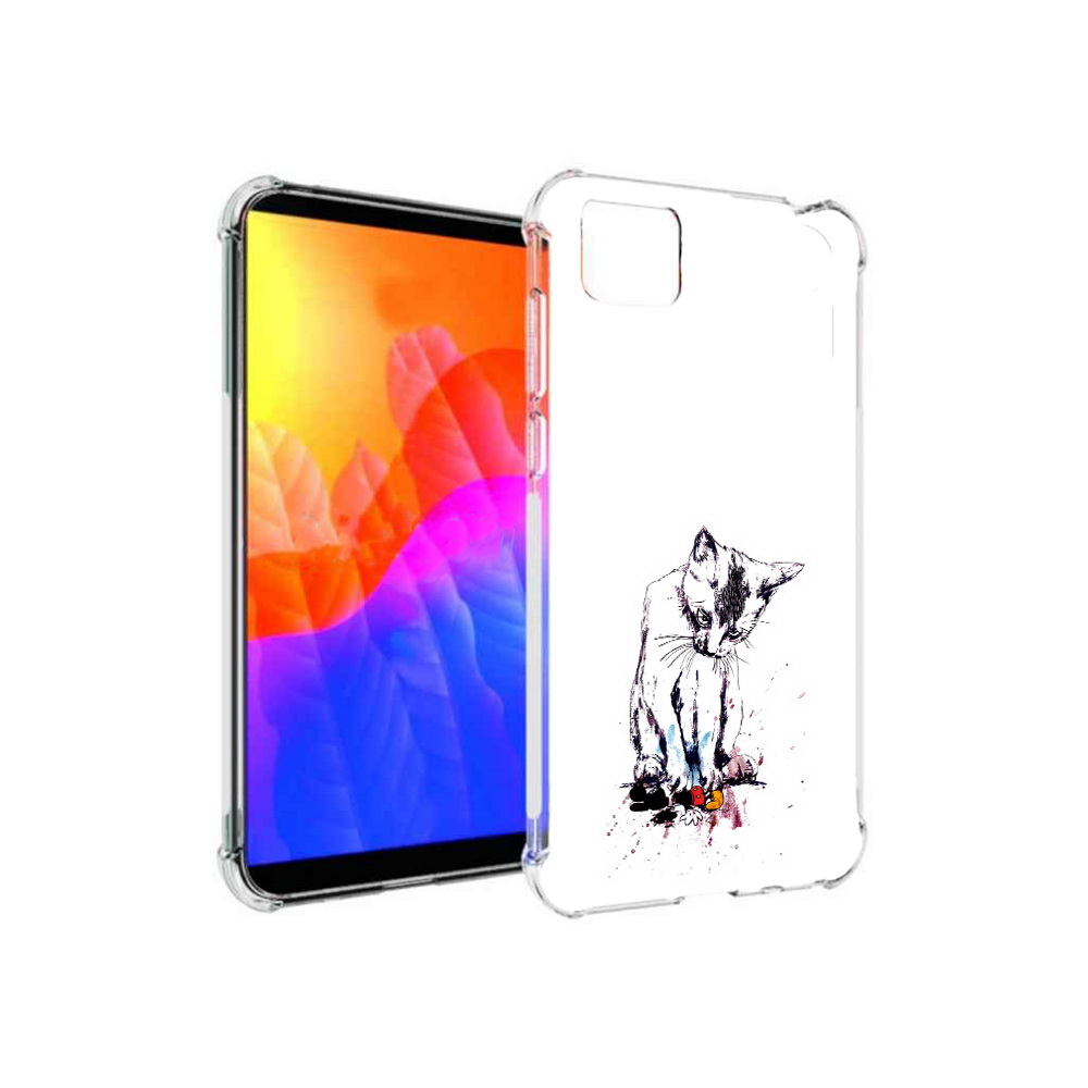 

Чехол MyPads кот и микки для Honor 9S (DUA-LX9), Прозрачный, Tocco