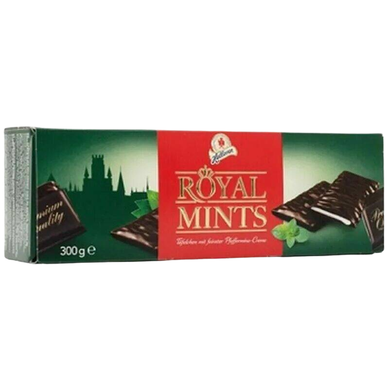 Royal mints. Шоколад Halloren Royal Mints. Мятный шоколад Роял Минтс. Шоколад Halloren Royal Mints с мятной начинкой. Шоколад Halloren Royal Mints с мятной начинкой 200 г.