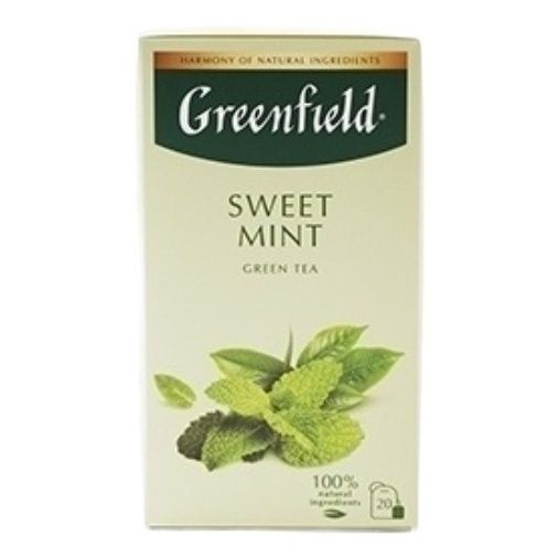 Чай зеленый Greenfield Sweet Mint в пакетиках 17 г х 20 шт 222₽