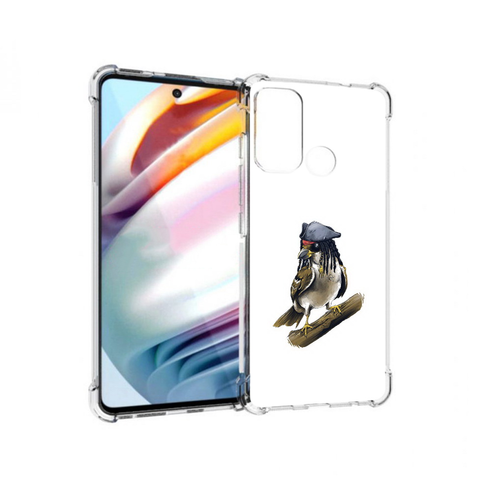 

Чехол MyPads Tocco для Motorola Moto G60 Джек воробей (PT227068.360.65), Прозрачный, Tocco