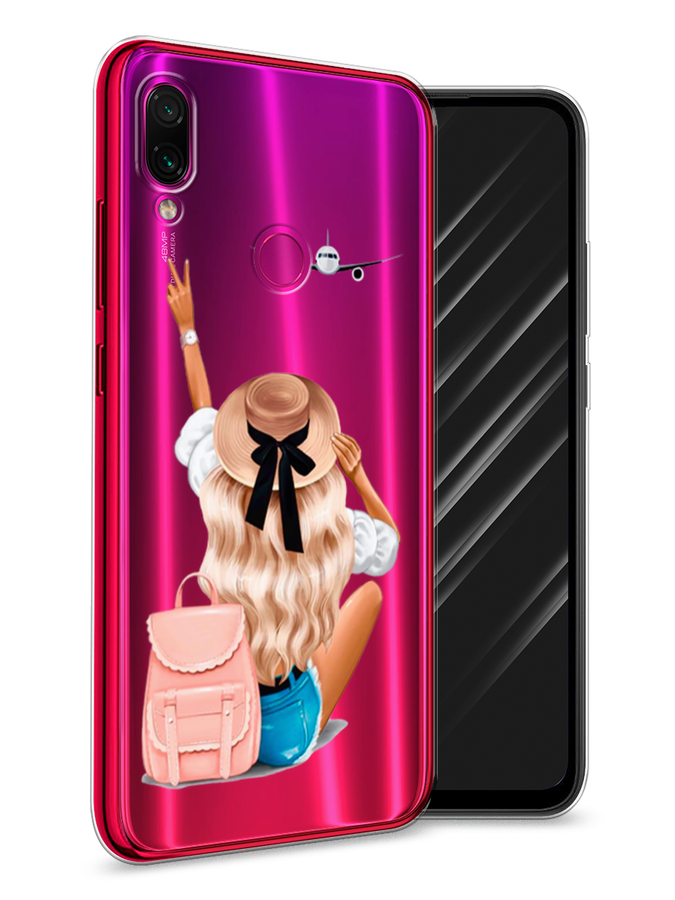 

Чехол Awog на Xiaomi Redmi Note 7 "Автостопом самолетом", Разноцветный, 34750-7