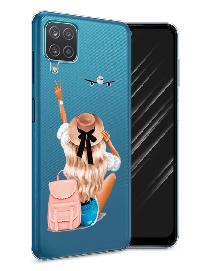 

Чехол Awog на Samsung Galaxy A12 / Самсунг A12 "Автостопом самолетом", Разноцветный, 2101650-7