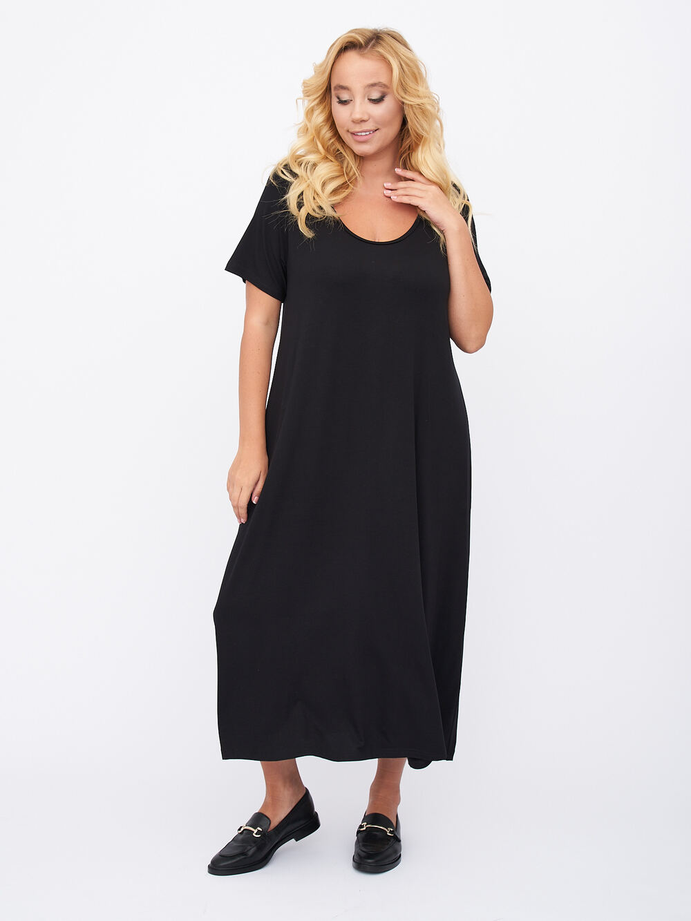 

Платье женское ARTESSA PP21803BLK00 черное 72-74 RU, PP21803BLK00