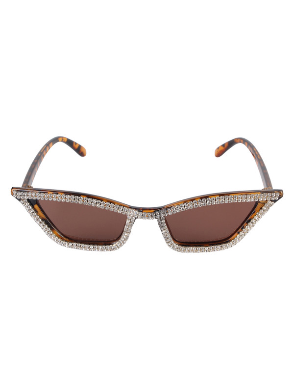 Солнцезащитные очки женские Pretty Mania DD045 коричневые
