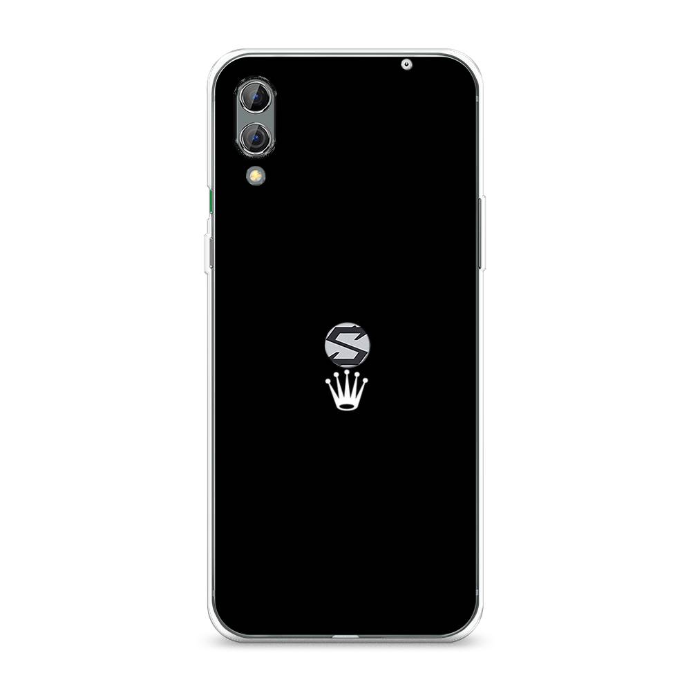 

Чехол Awog на Xiaomi Black Shark 2 "Белая корона на черном фоне", Разноцветный, 36350-7