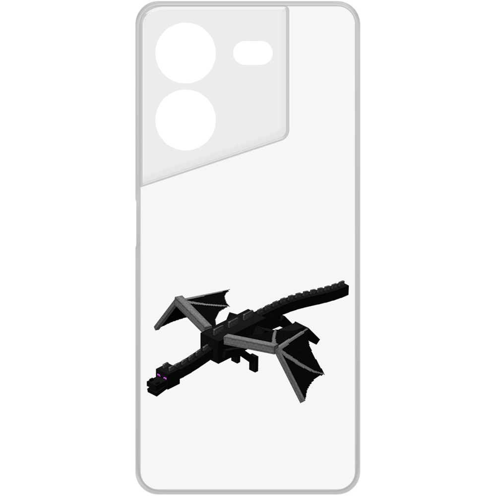 

Чехол-накладка Krutoff Clear Case Minecraft-Дракон Края для TECNO Pova 5 Pro, Прозрачный