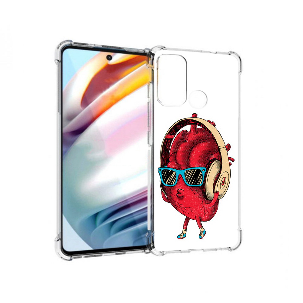 

Чехол MyPads Tocco для Motorola Moto G60 слушай сердце (PT227068.360.609), Прозрачный, Tocco