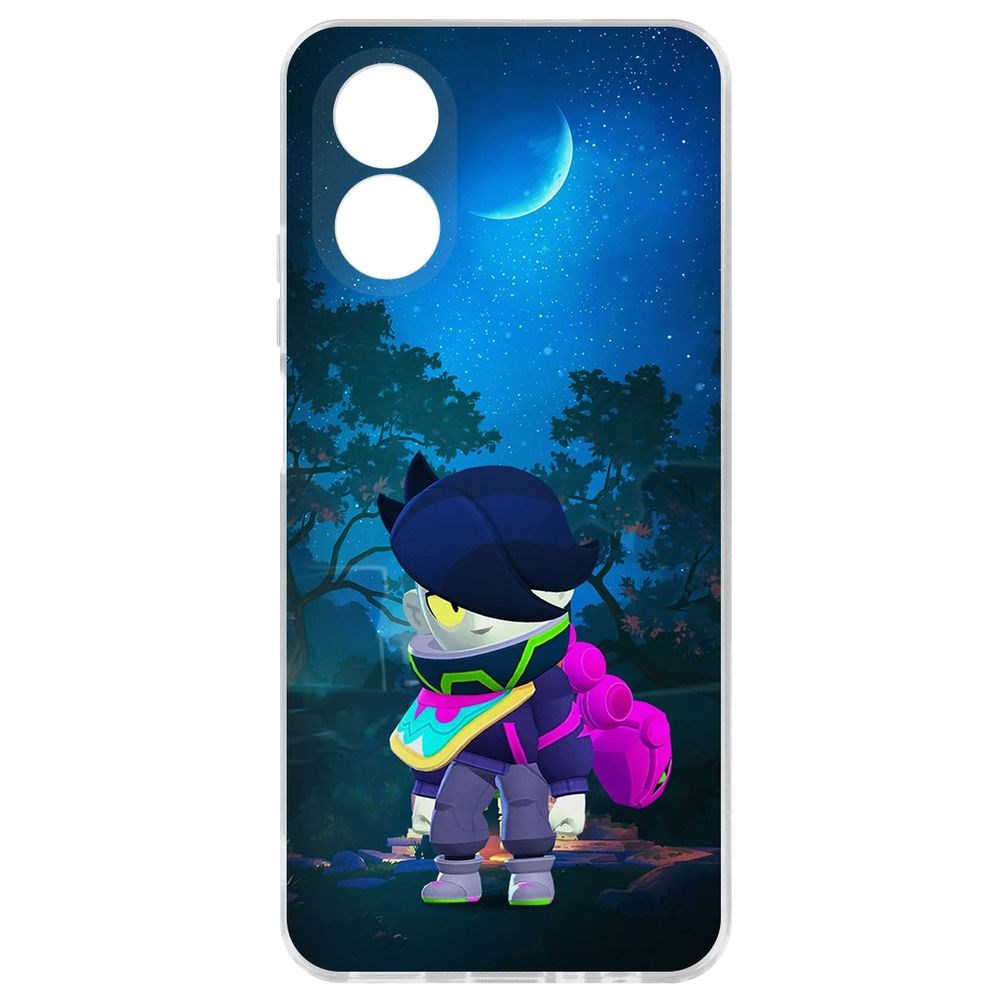 

Чехол-накладка Krutoff Clear Case Brawl Stars-Орочи Эдгар для Oppo A38 4G, Прозрачный