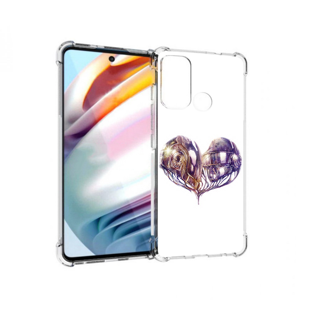 

Чехол MyPads Tocco для Motorola Moto G60 сердце абстракция (PT227068.360.596), Прозрачный, Tocco