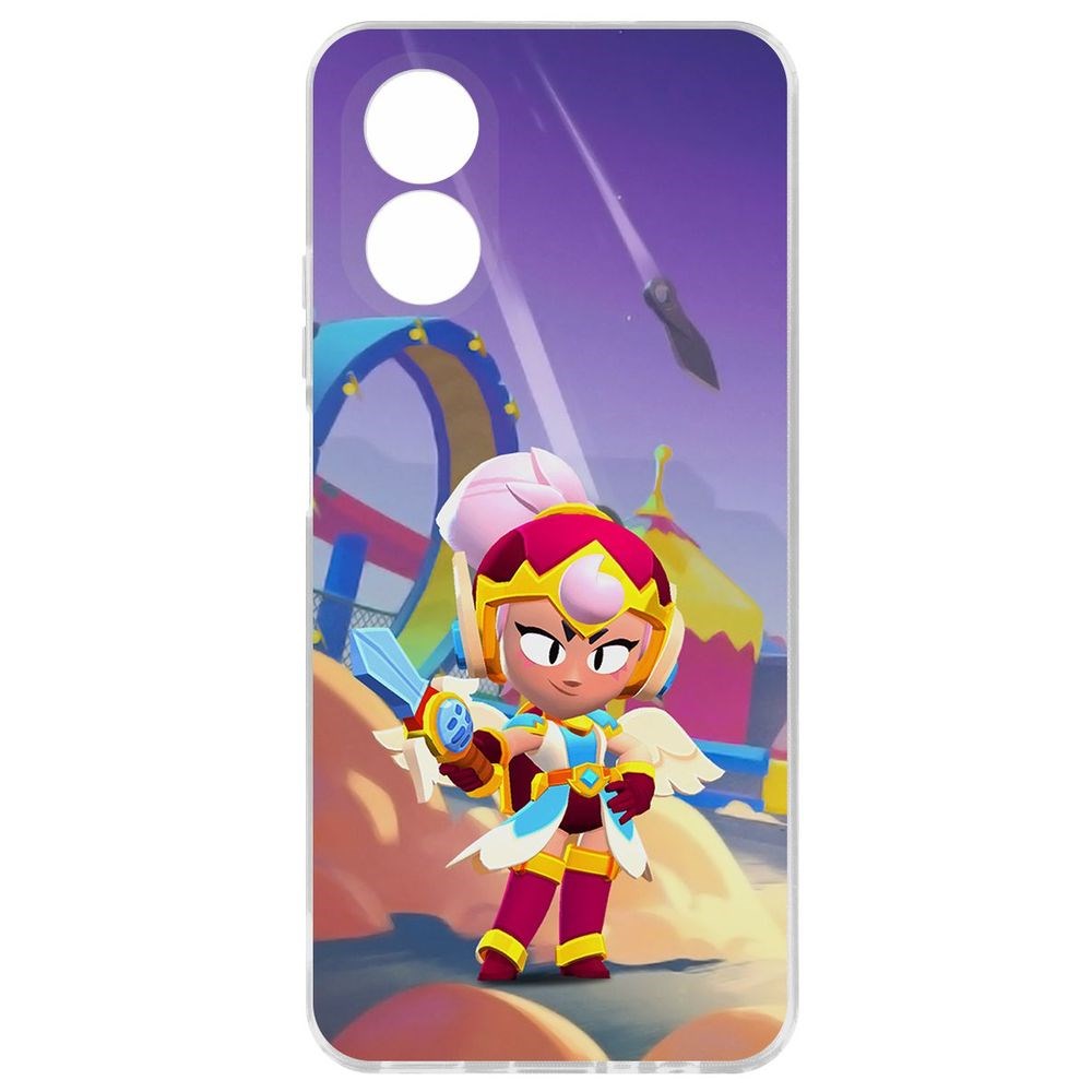 

Чехол-накладка Krutoff Clear Case Brawl Stars-Валькирия Джанет для Oppo A38 4G, Прозрачный