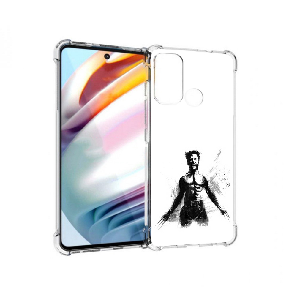 

Чехол MyPads Tocco для Motorola Moto G60 росомаха (PT227068.360.587), Прозрачный, Tocco
