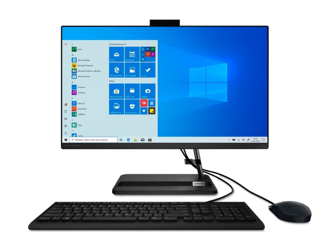 фото Моноблок lenovo ideacentre aio 3 24itl6 black (f0g00026rk)