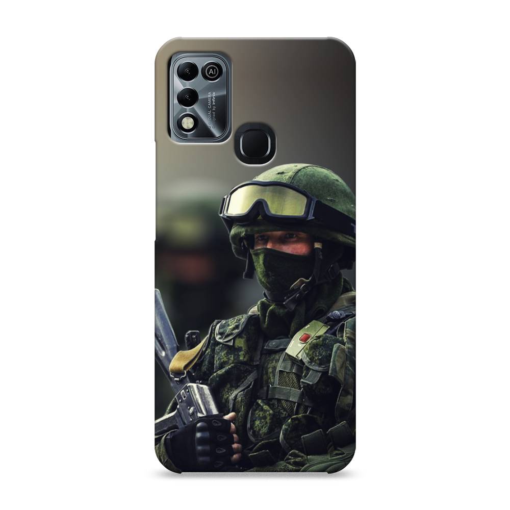 

Пластиковый чехол "Солдат" на Infinix HOT 11 Play, 3100820-4